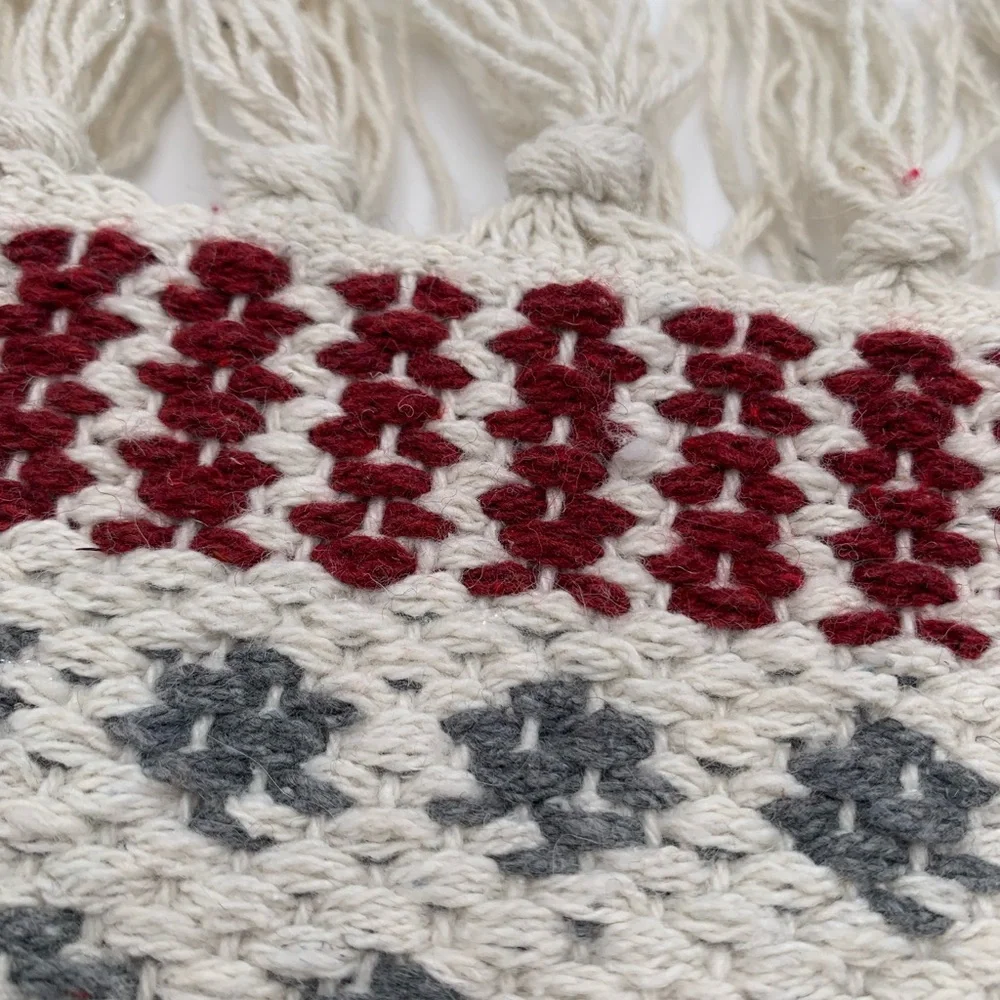 Comfort Bay Gray and Red Geometric Scatter Rug